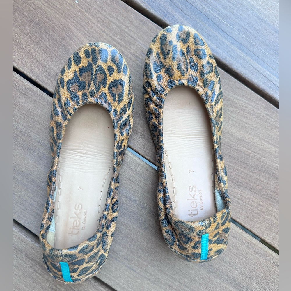 Leopard Ballet Flat Tieks (Size 7)